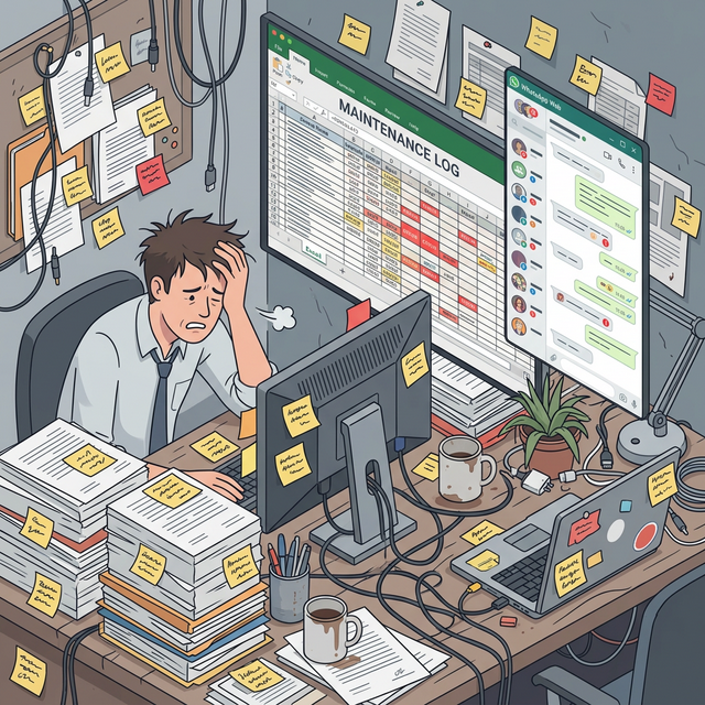 Karmaşık whatsapp ve excel ekranı