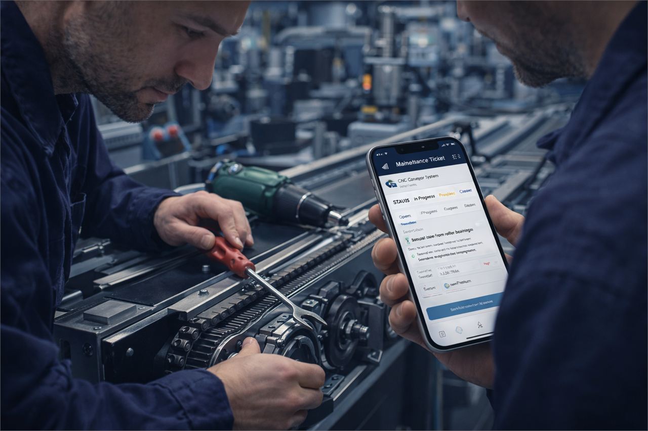 Teknik servis programı saha servis ve iş emri yönetimi ekranı