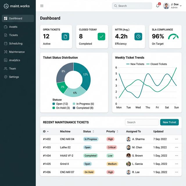 Dashboard KPI ekran görüntüsü